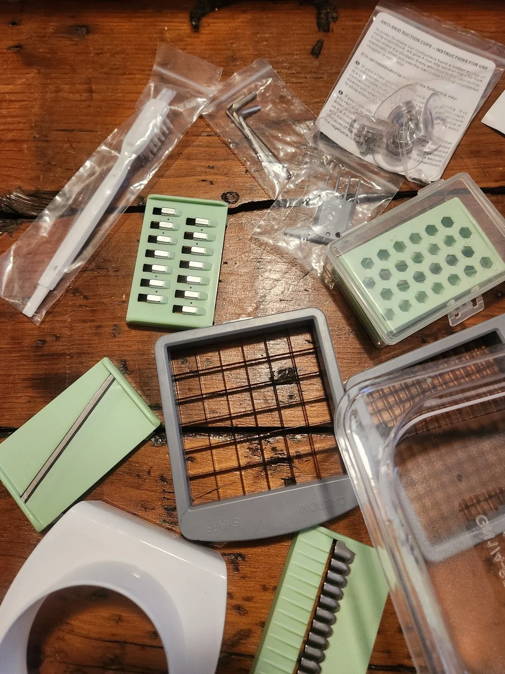 Stainless Steel Vegetable Chopper & Mandoline Slicer - Green